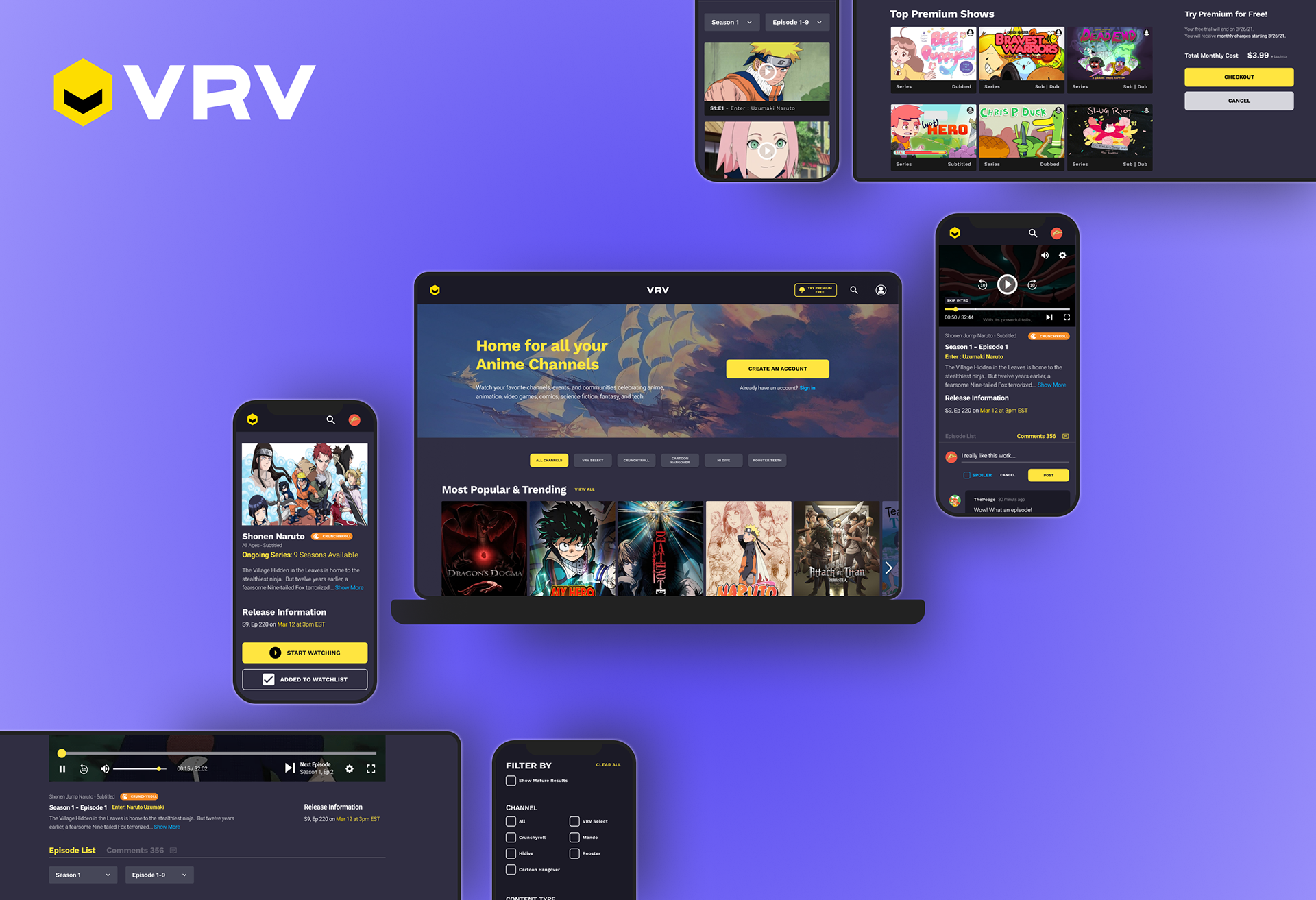 Meiliwati Smith VRV Anime Streaming Redesign