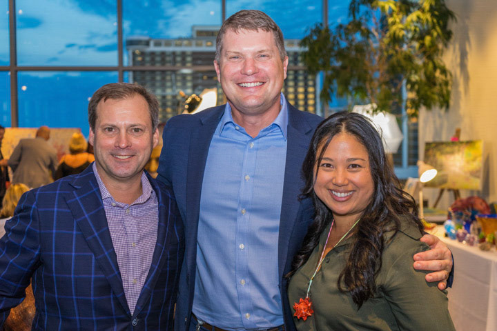 Phil Hawkins Voitress, Tim Nall and Amabelle Camba of CASA.