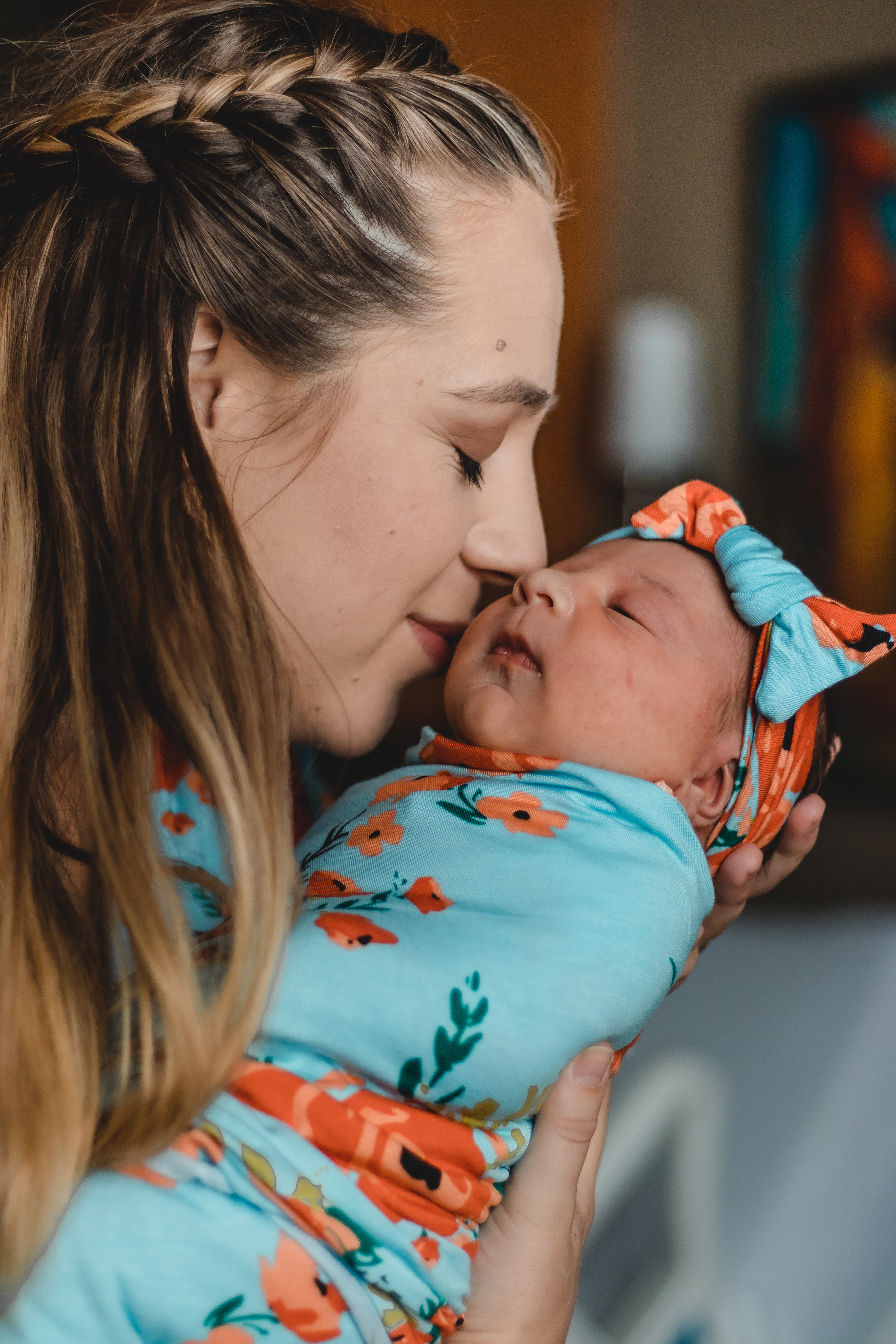 My wife holding my daughter Quinn