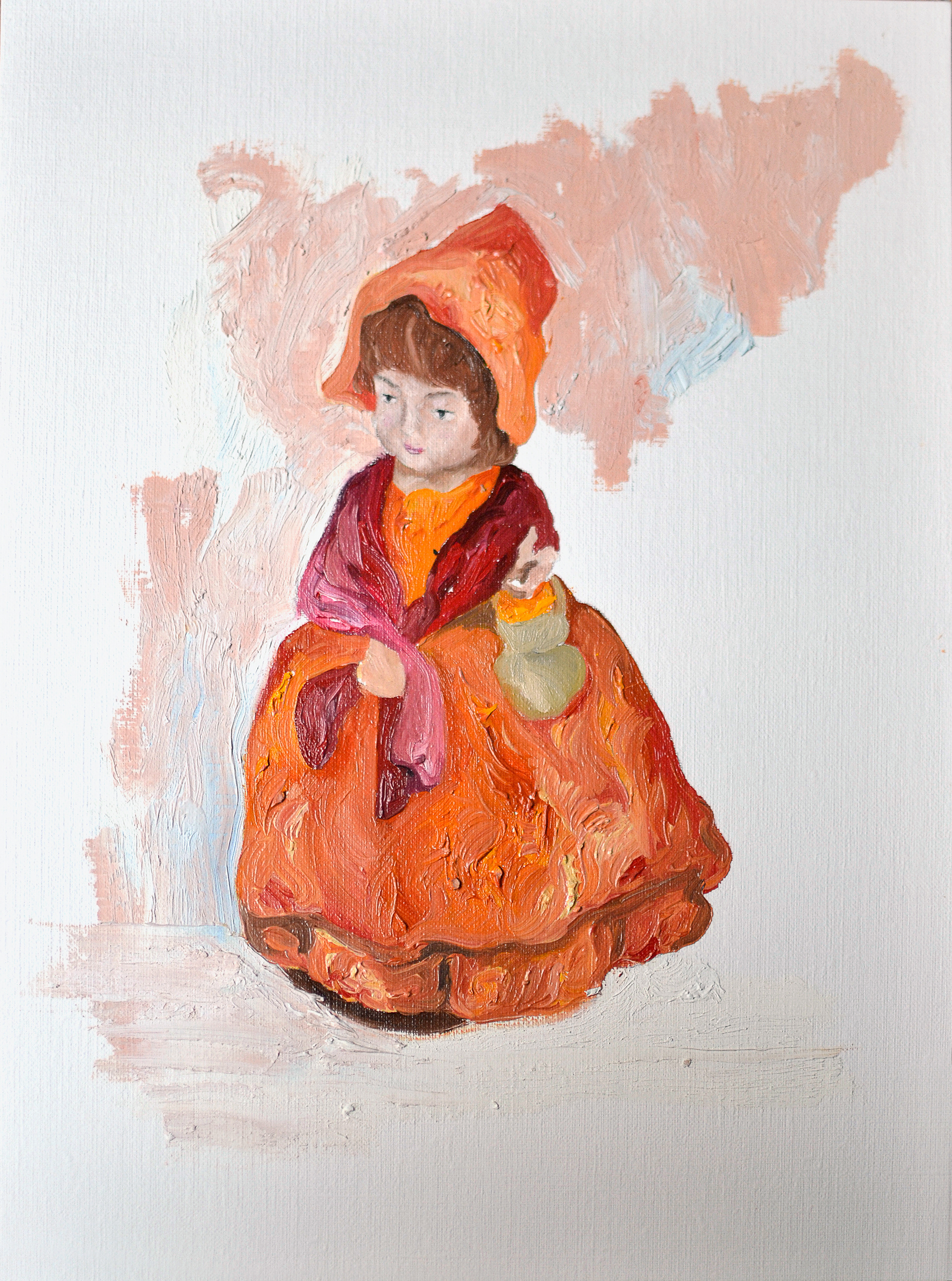 Muñequita - Óleo sobre papel - 24 x 30 cm