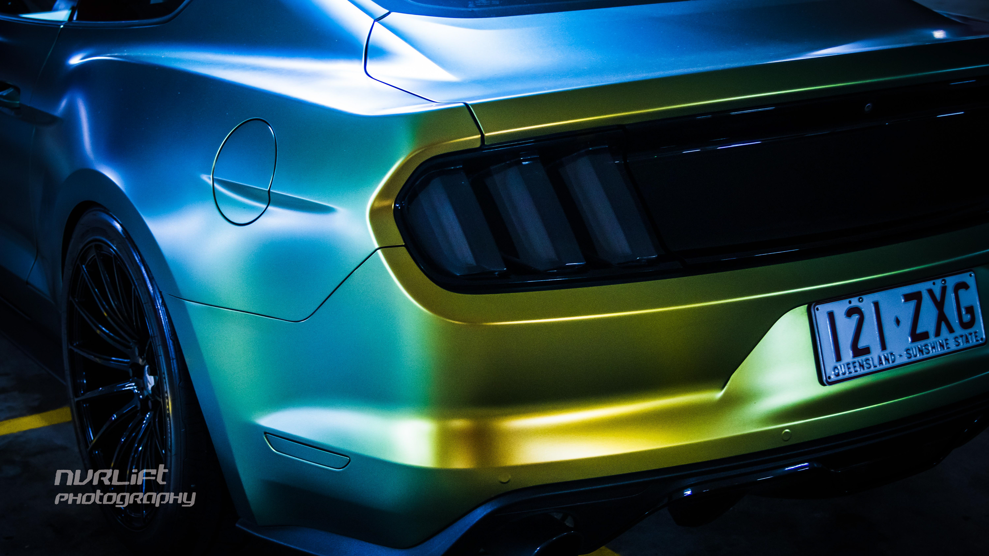 Ford Mustang GT - shot in Pacific Fair carpark in Broadbeach.
