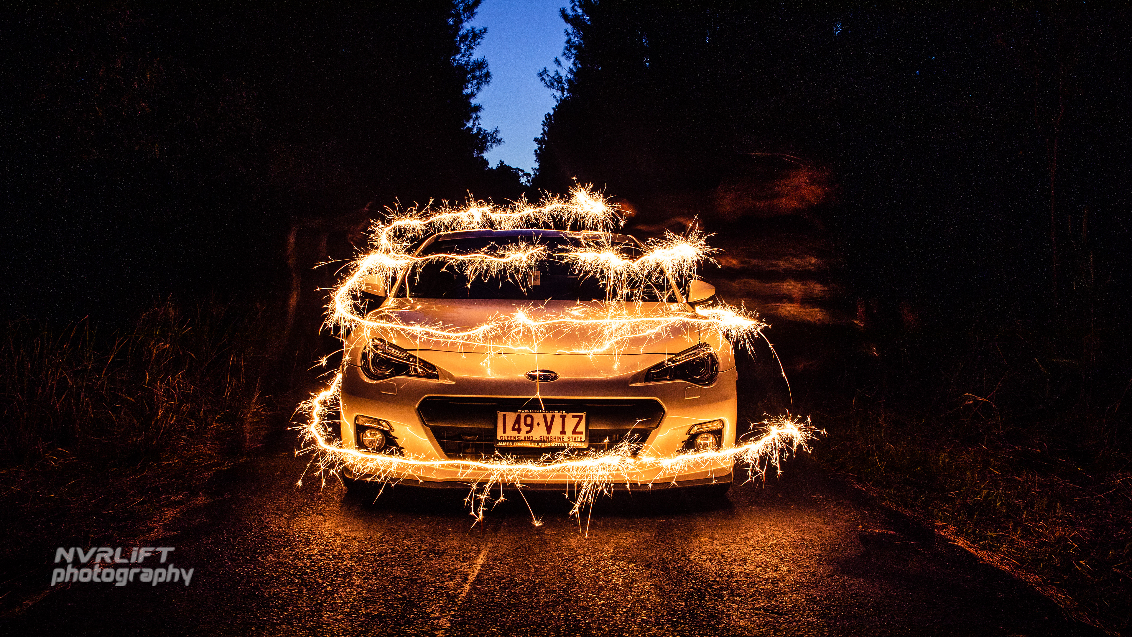 Subaru BRZ - shot on an old abandoned road near Beerwah.