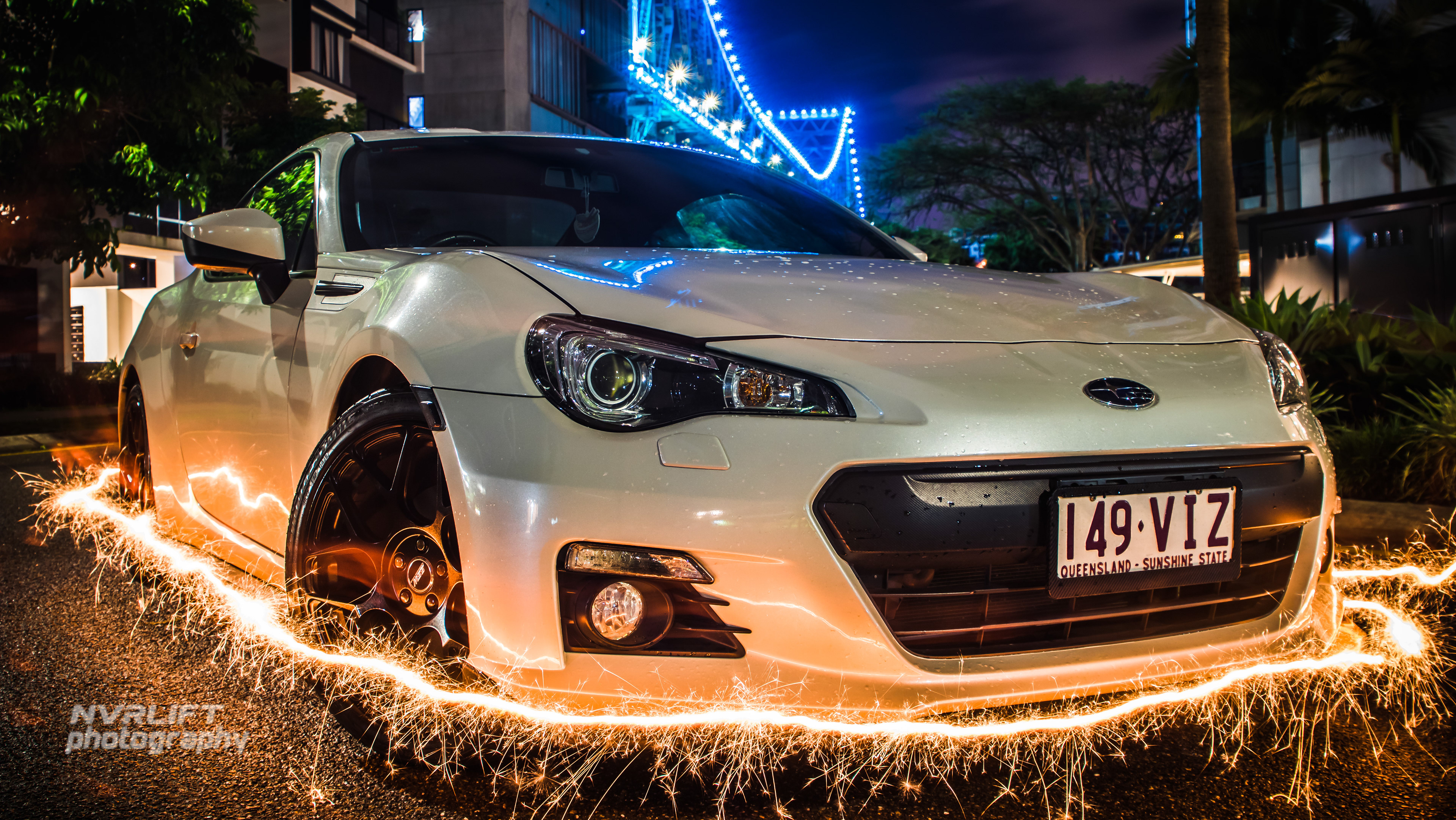 Subaru BRZ - shot underneath the Story Bridge at Kangaroo Point.