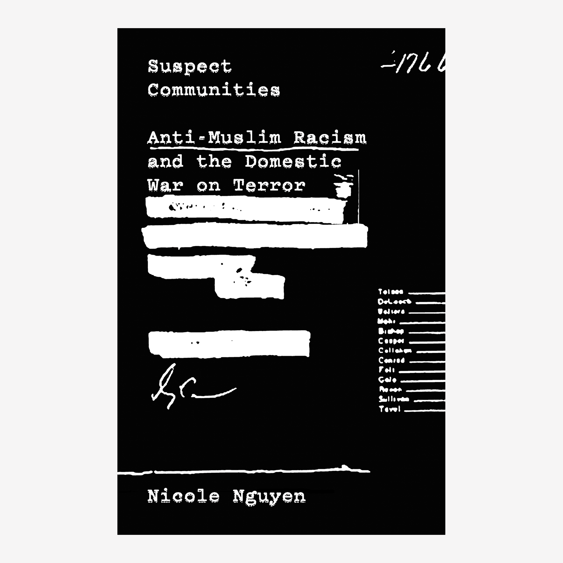 Cover design for Suspect Communities.