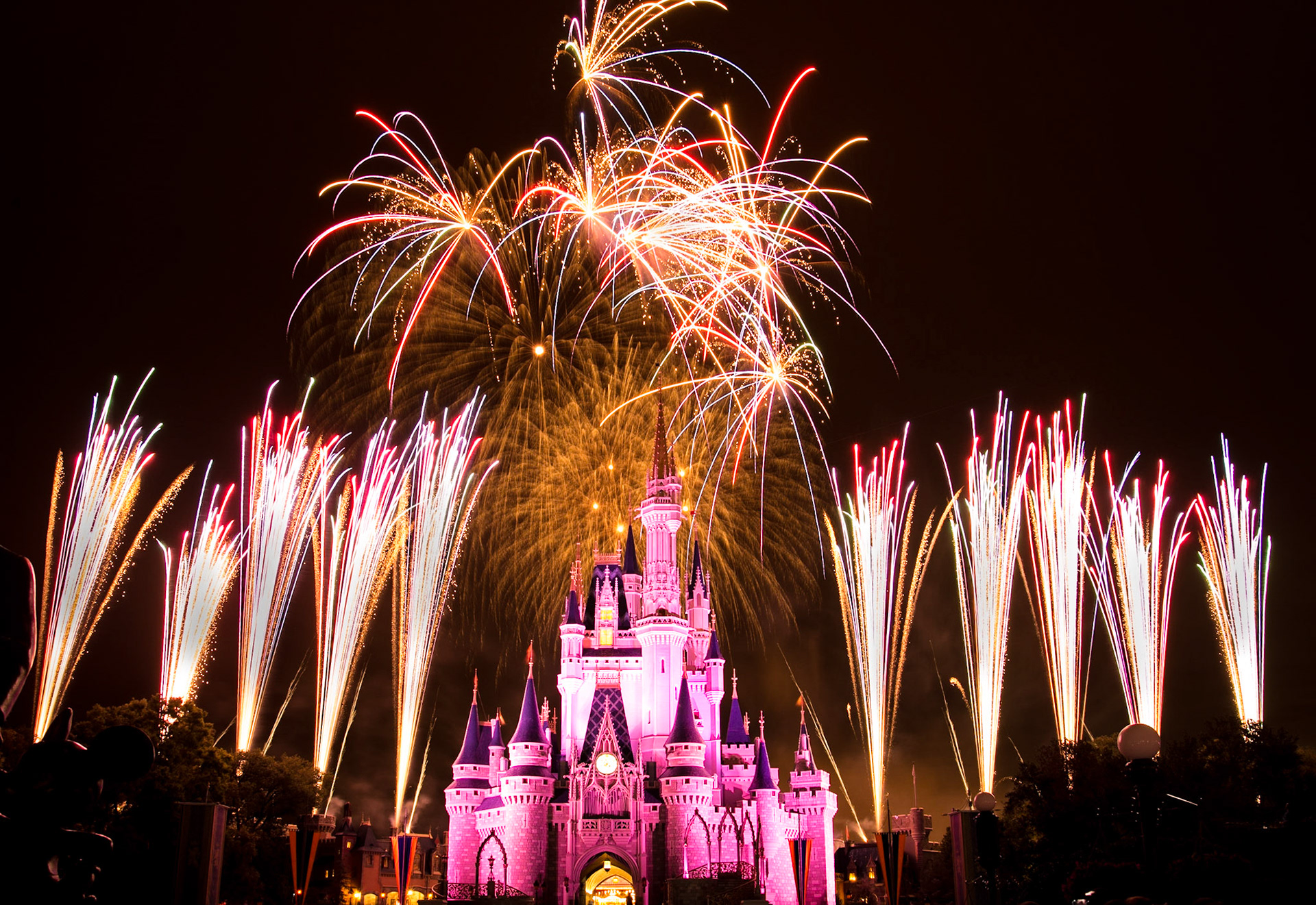 Fireworks at the castle, Disney World, Orlando