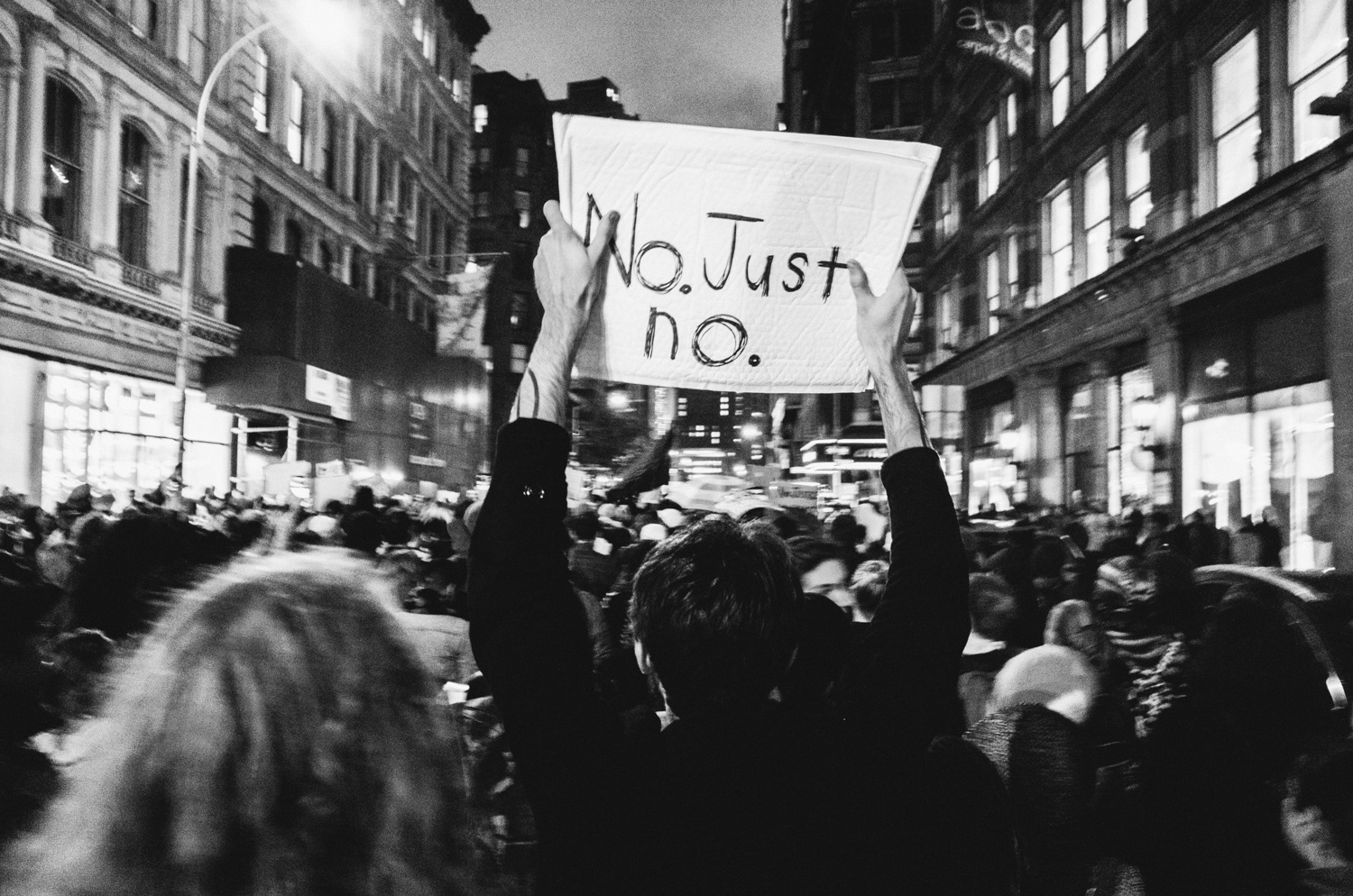 Trumpland: Protest in New York City on the night after the 2016 election