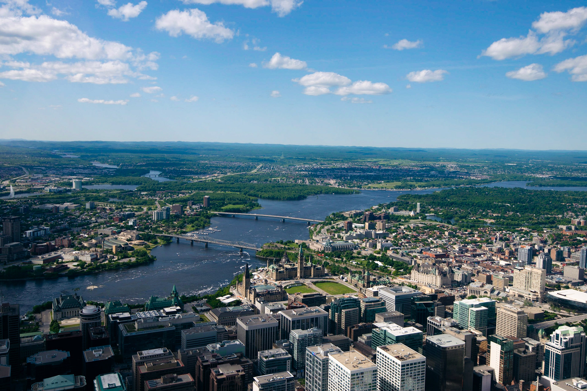 Flying high on Ottawa is one of the best experiences you can give to your loved ones. On my fathers's Birthday I gave him this incredible experience offered by Canada Aviation and space museum. This photograph is actually taken by my dad on his Helicopter ride around Ottawa. Thanks for the Unique photo. I am just the mediator.