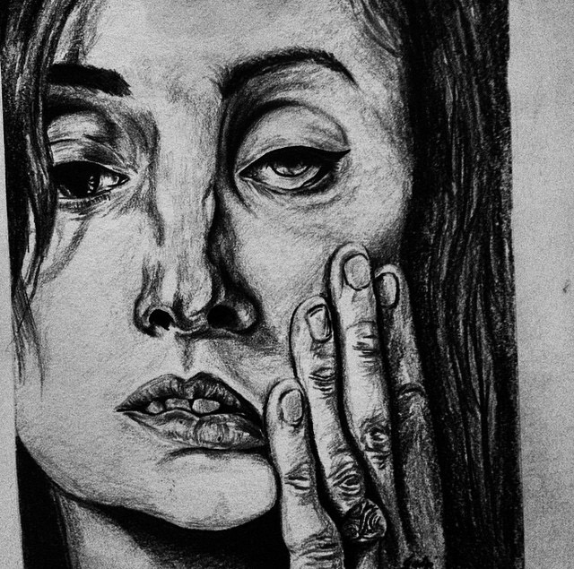 TIRED. Pencil. by lealani teano