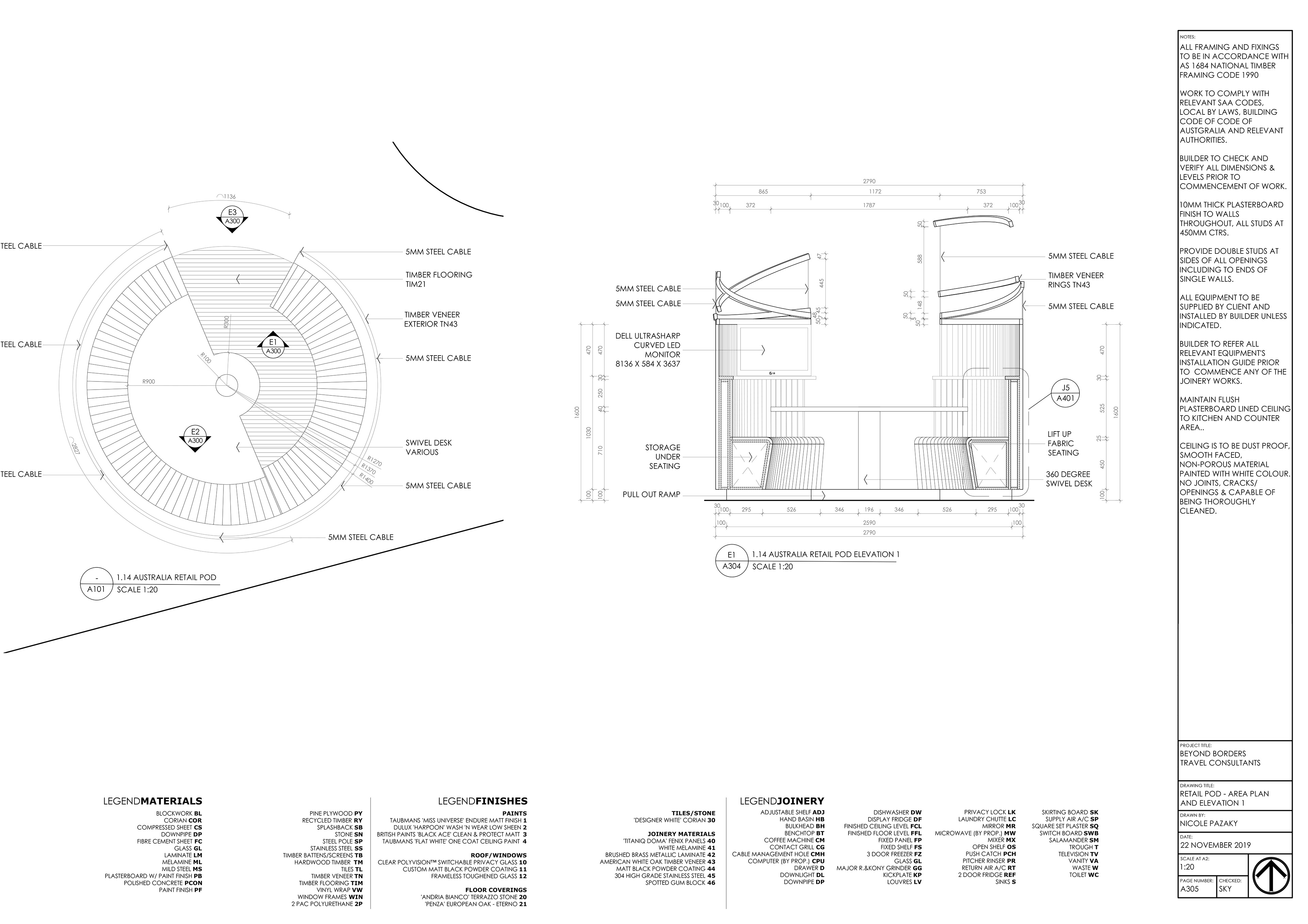 RETAIL POD FLOORPLAN & ELEVATION