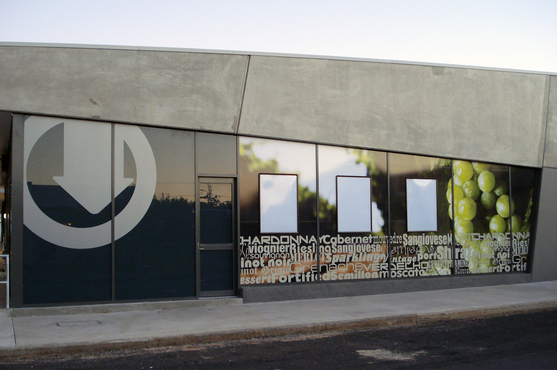 Down Under Cellars shopfront branding