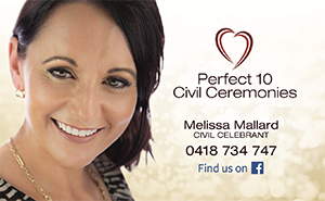 Perfect 10 Civil Ceremonies branding