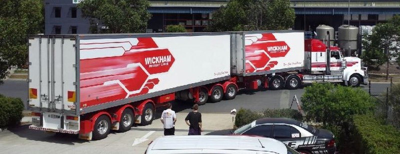 Wickham Freight Lines b double trailers