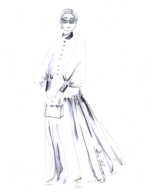 Anna Schwarzer Illustration Beauty Fashion Quick Fashion Sketches