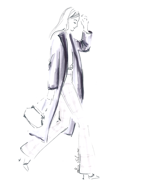 Anna Schwarzer Illustration Beauty Fashion Quick Fashion Sketches