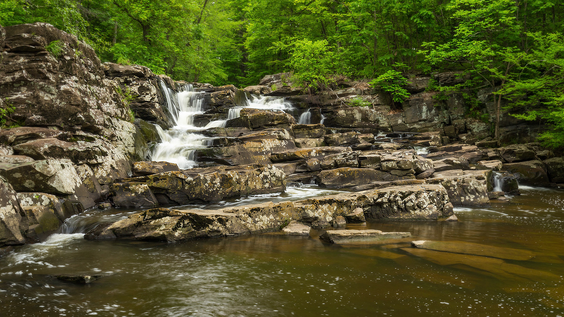 Falls on Wickecheoke Creek - Wickecheoke Creek Preserve, New Jersey