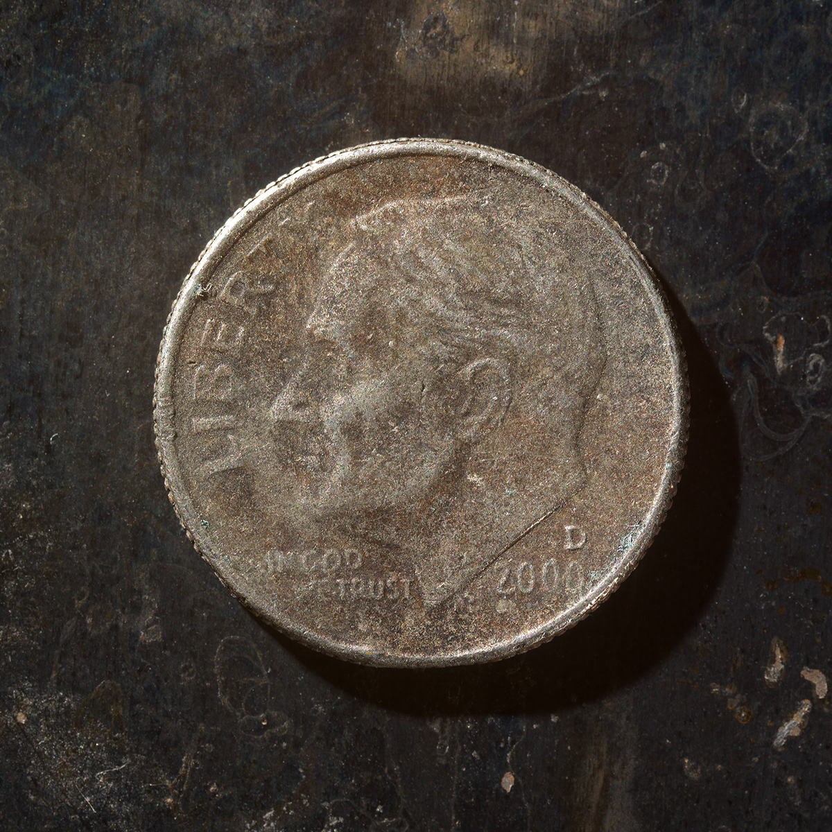 Messed Up Money Fine Art Coin Photography Dime Heads 1991 2007