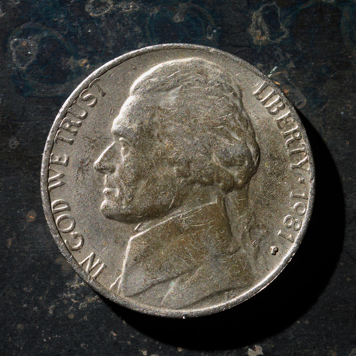 Messed Up Money Fine Art Coin Photography Nickel Heads 1981 1995