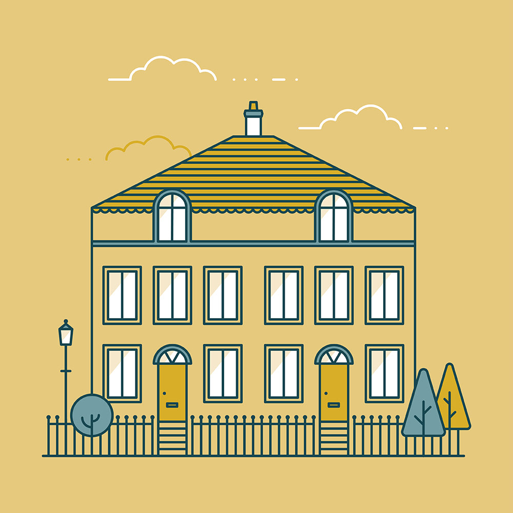 House illustration by Sharon Armstrong Creative