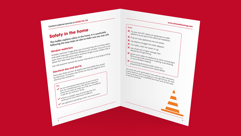 Inside spread of another Selwood Housing brochure