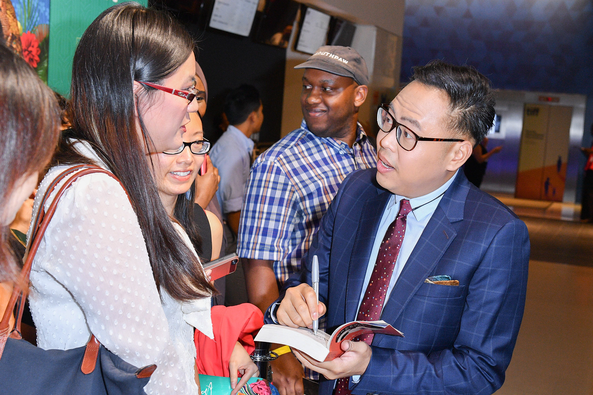 Nico Santos, Ken Jeong and Awkwafina touch down in Toronto to celebrate the release of “Crazy Rich Asians” on July 30, 2018 in Toronto, Canada. (Photo by Sonia Recchia/Getty Images for Warner Bros. Canada)