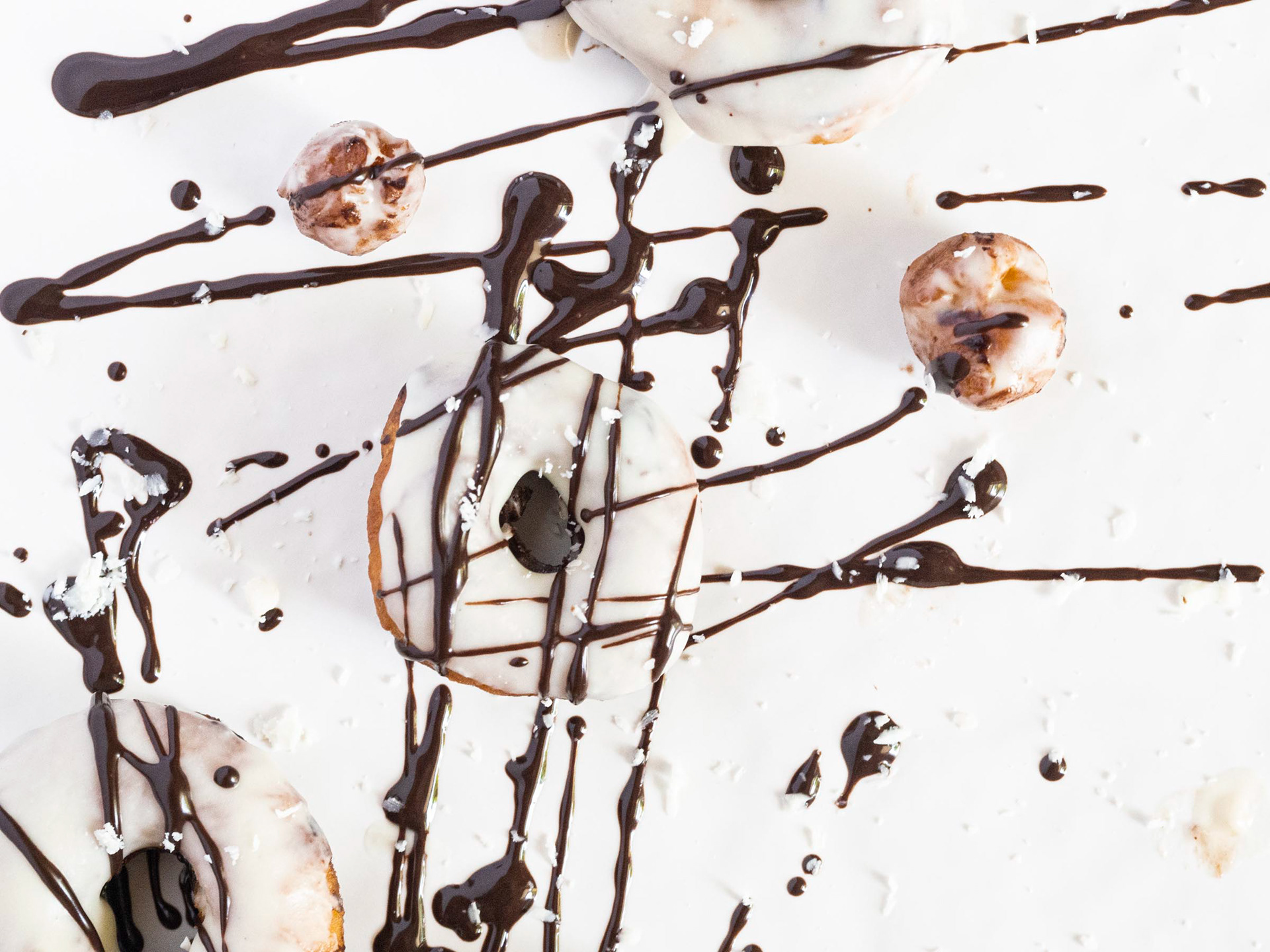 Donuts Drizzled with Love and Chocolate