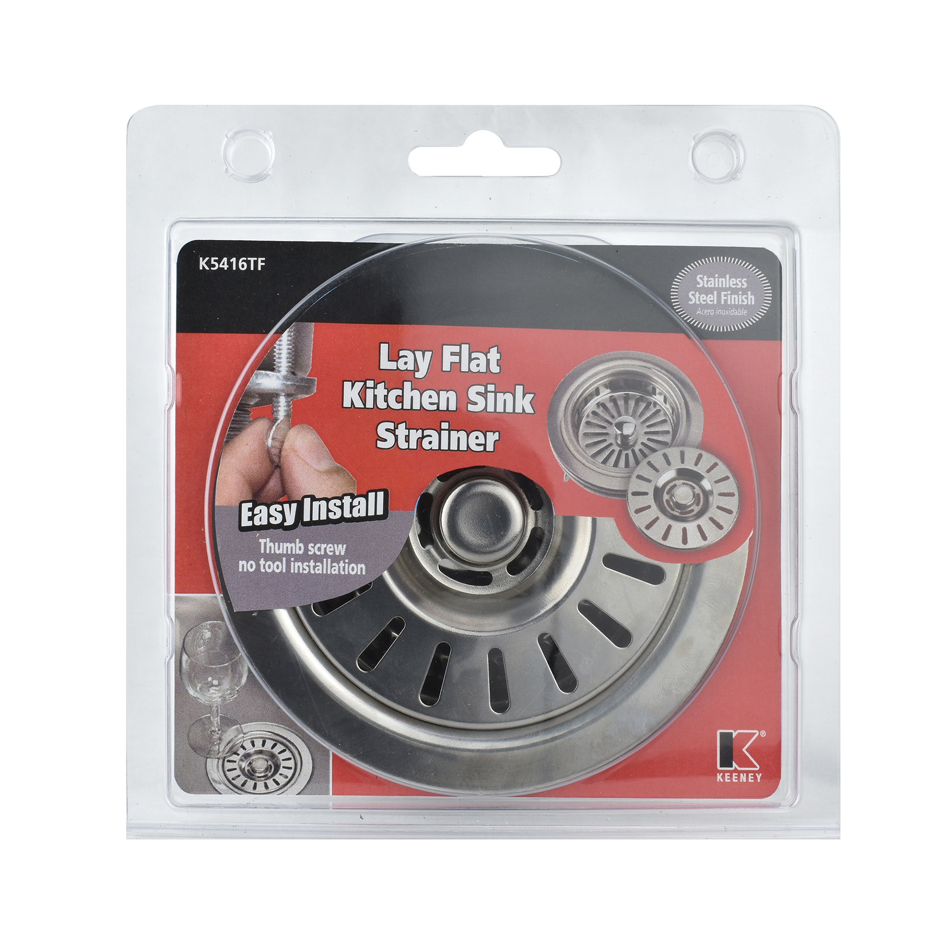 Lay Flat Strainer Package Design
