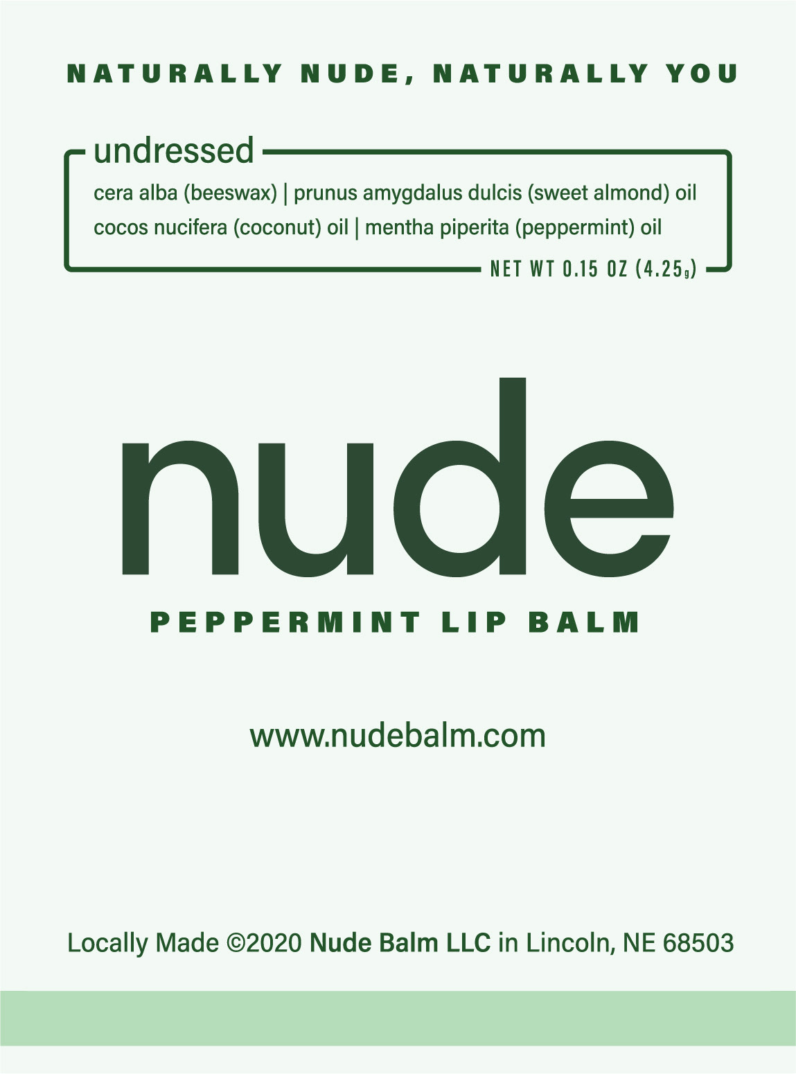 Peppermint Label with different color scheme