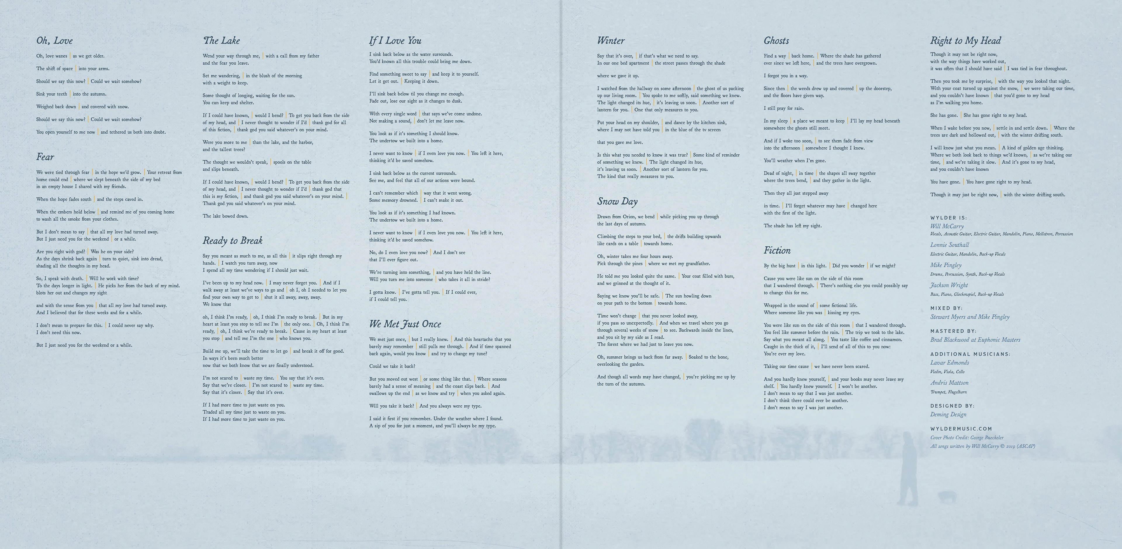 Inside Vinyl – Fitting all of the lyrics necessitated coming up with an unconventional approach to line breaks.