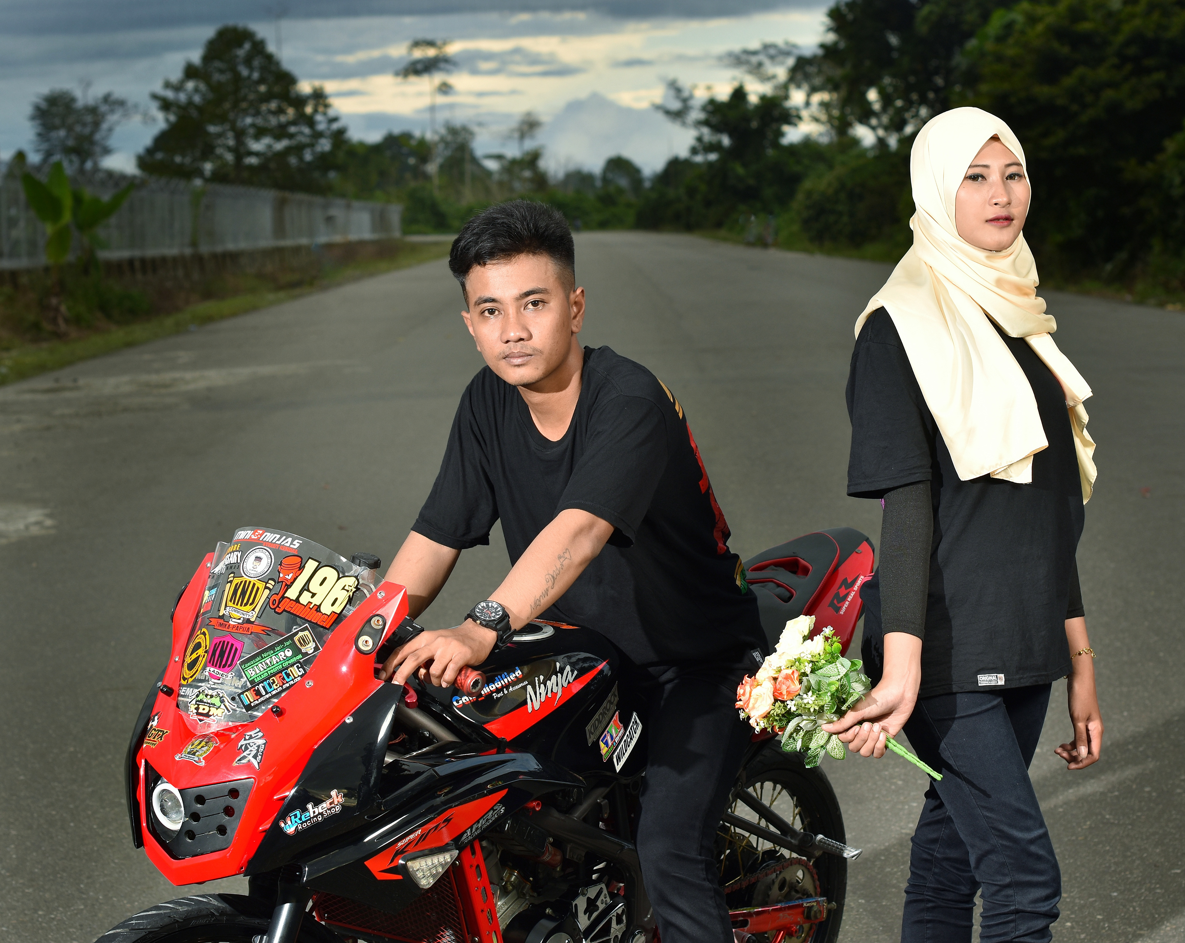 Foto Prewedding Motor Ninja Prewedmoto