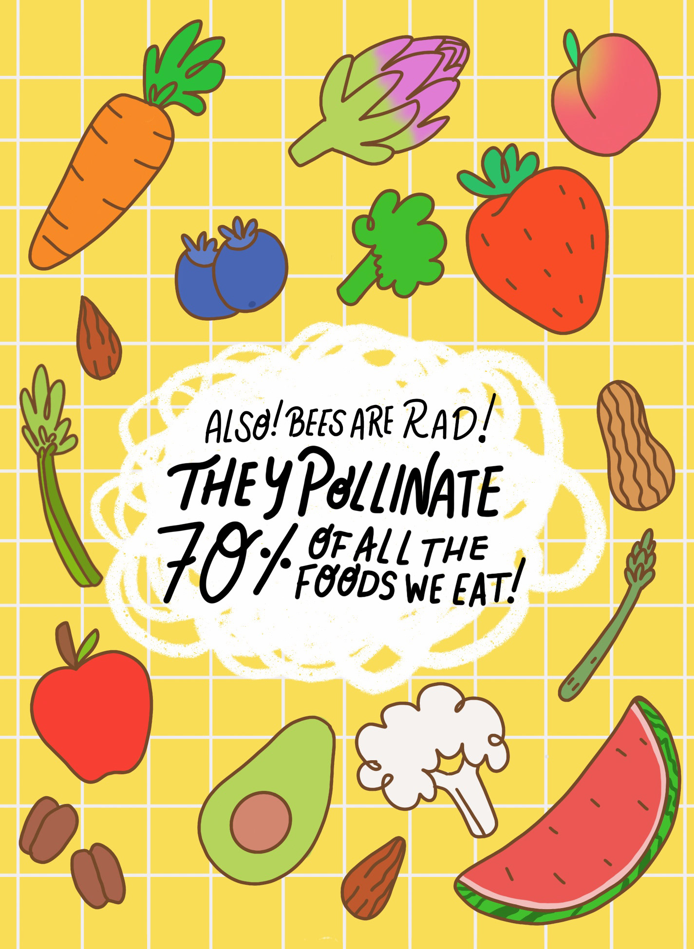 A page from my Save the Bees Zine