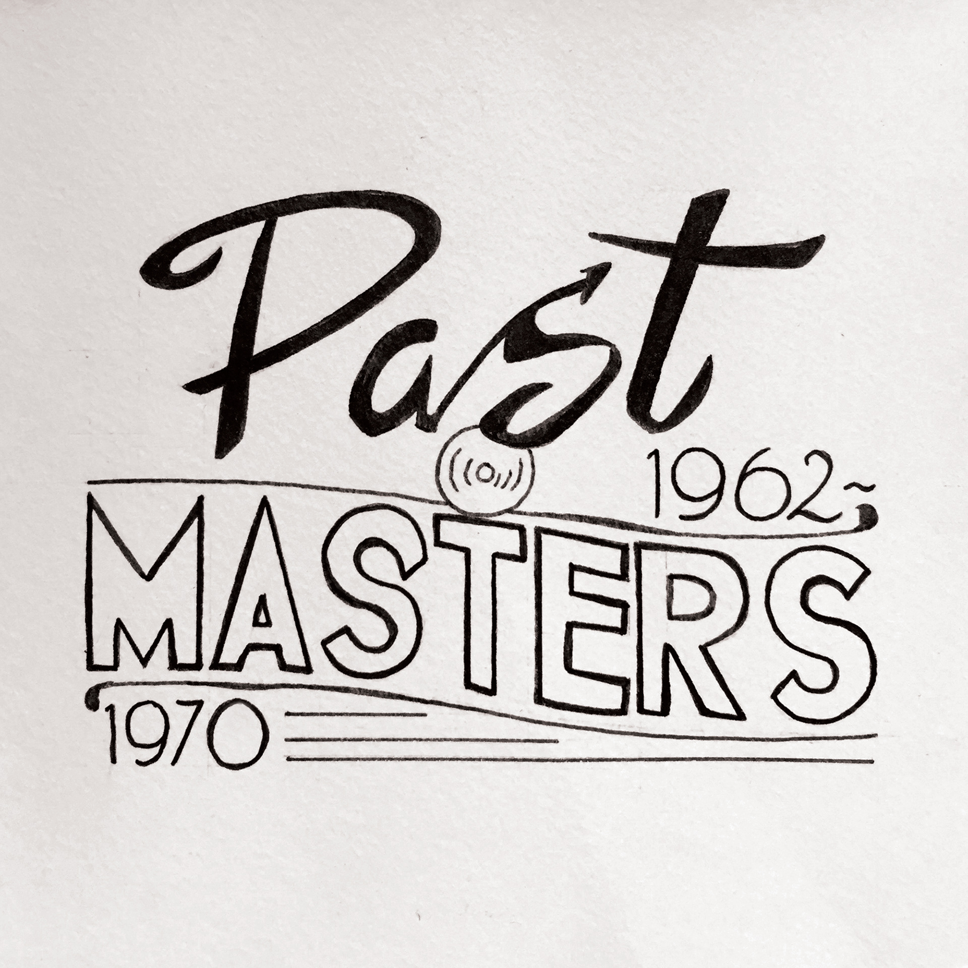 Past Masters - 5"x5" - Ink on Paper