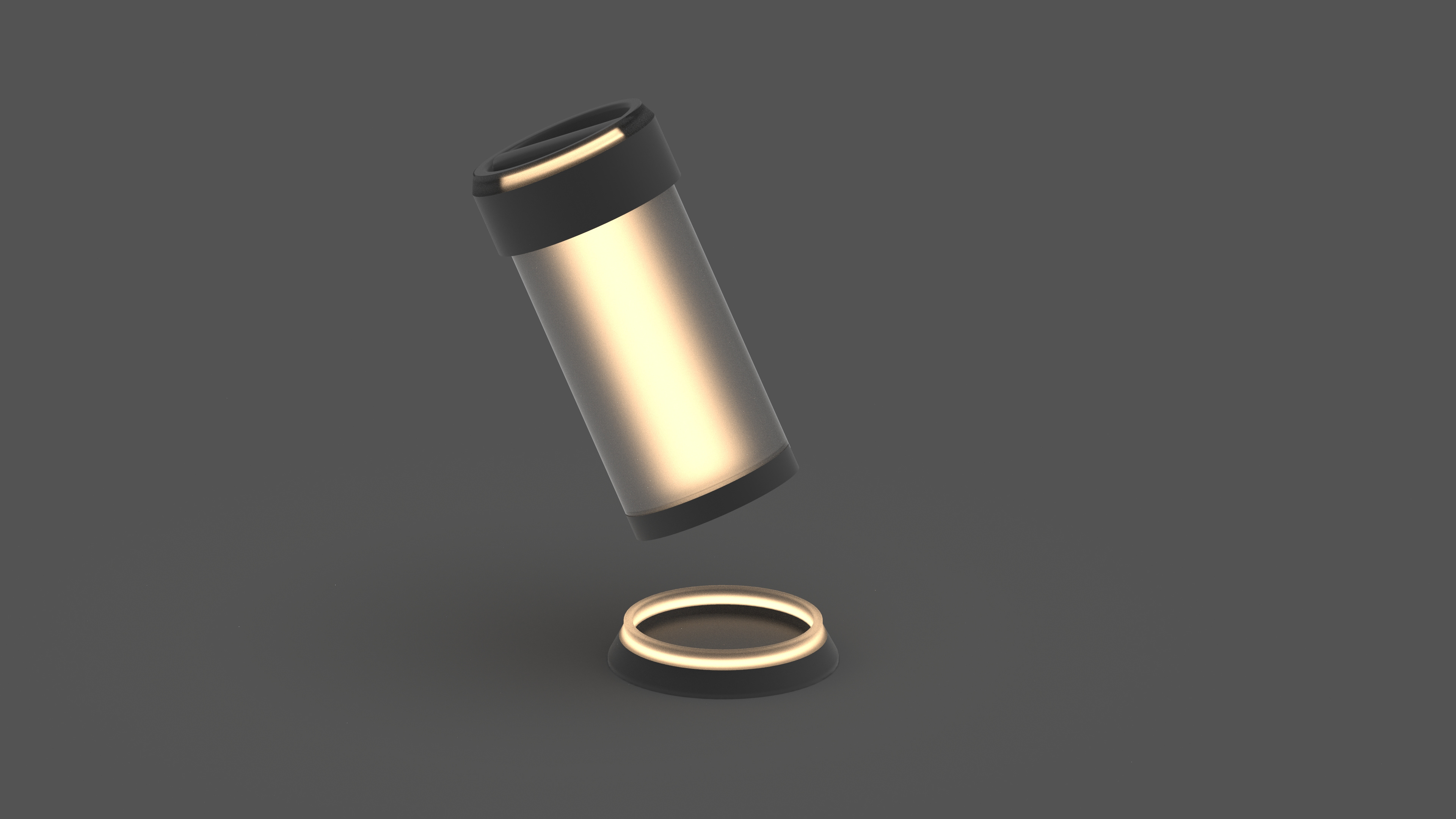 Grey Polaris lamp