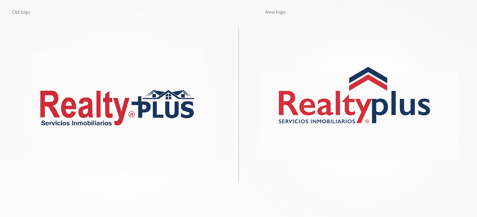 Restyling logotipo RealtyPlus diseñado por Global y punto
