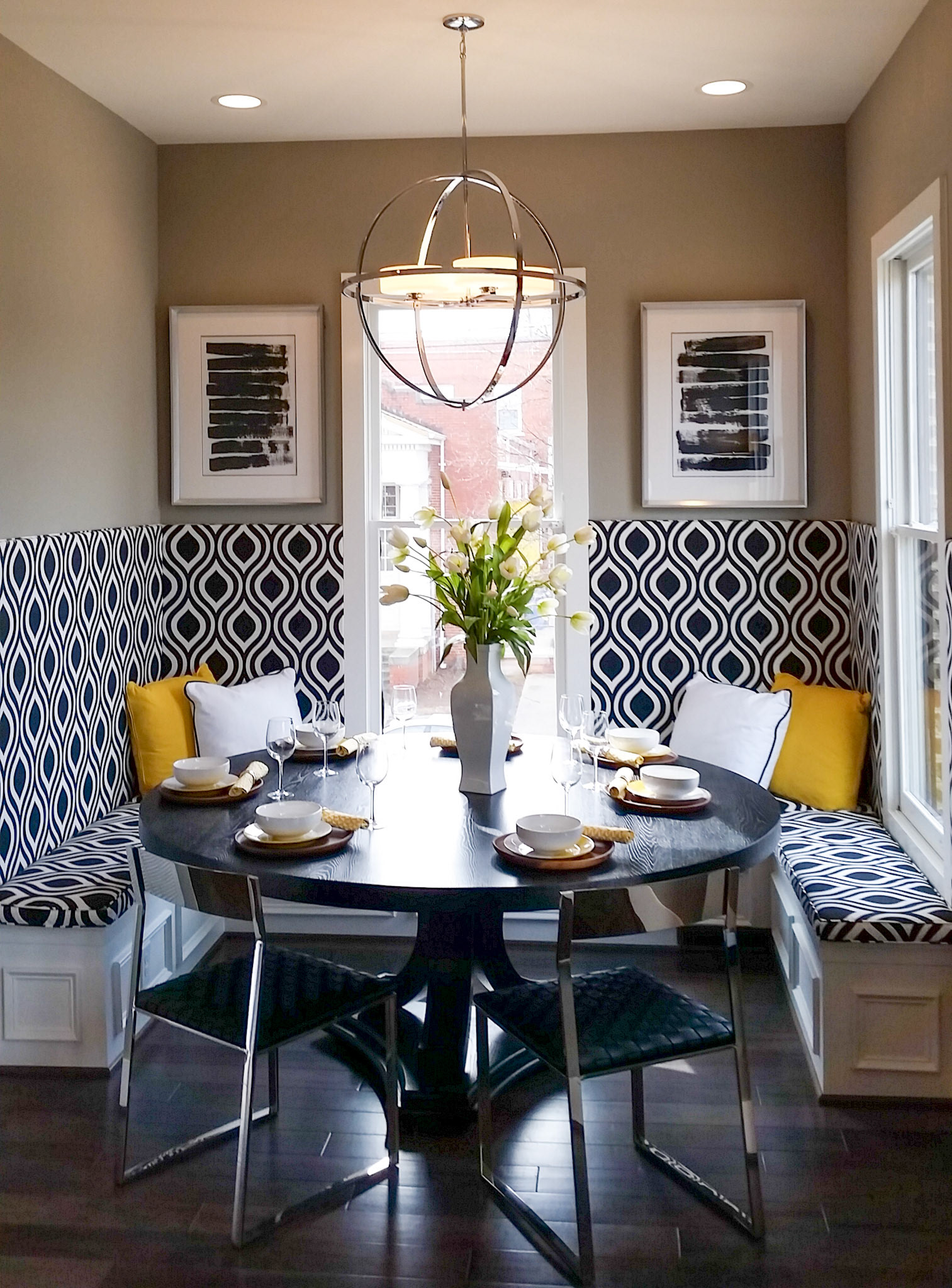 Personal Selections: Flooring & lighting. Other selections made by Model Home Interiors.