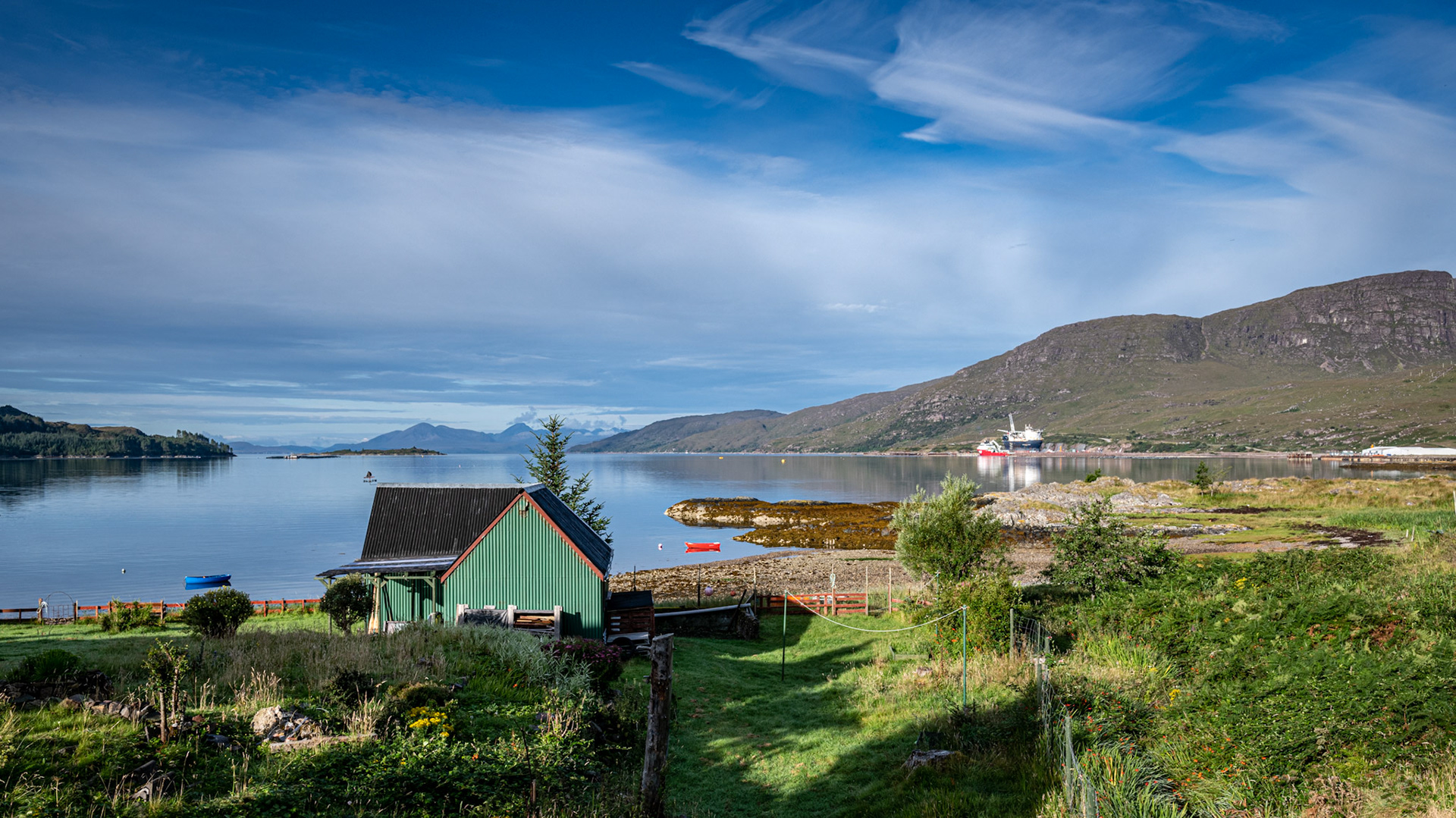 Achintraid - Kishorn Dry Dock in the Background