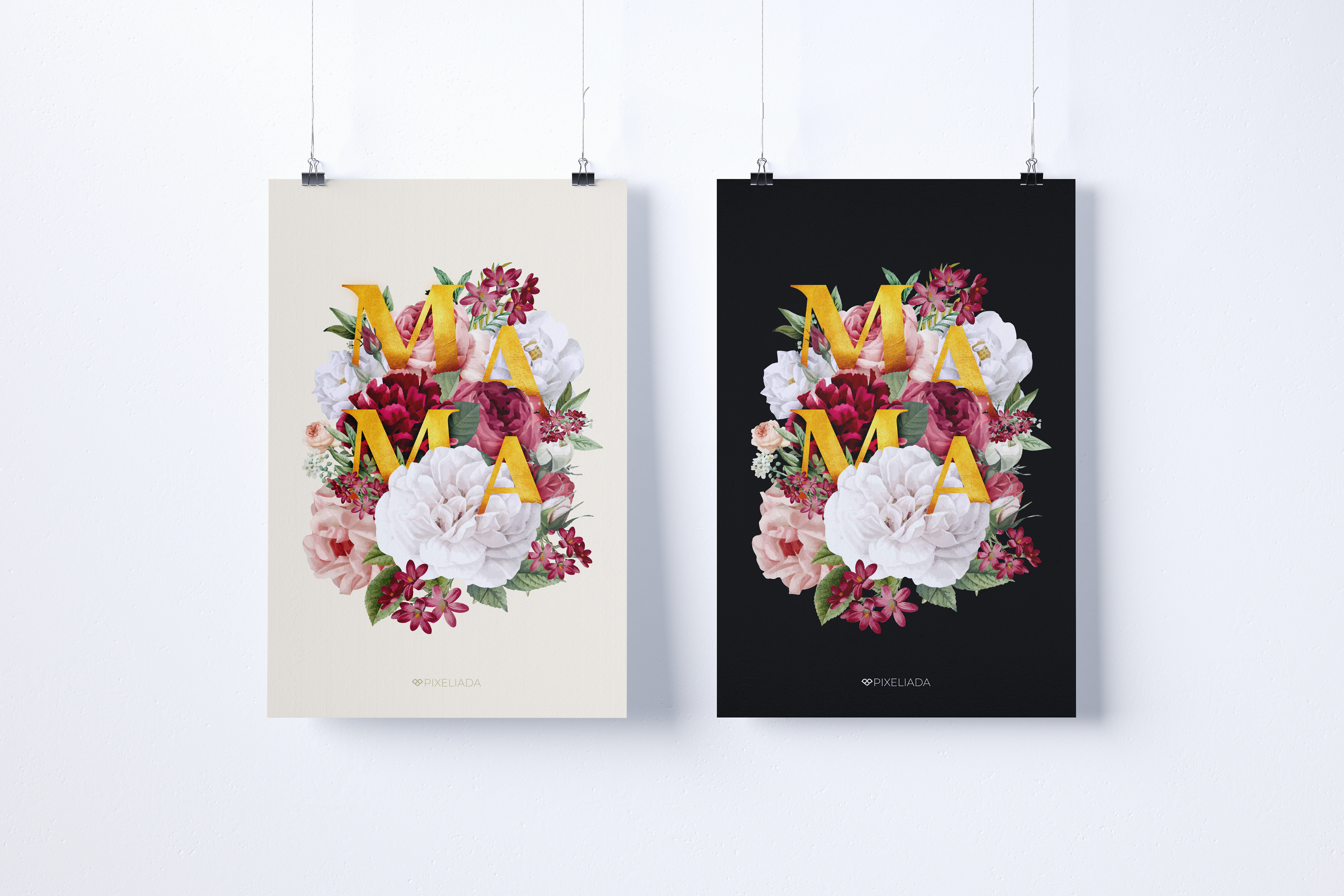 Plakat z okazji Dnia Matki - "MAMA"