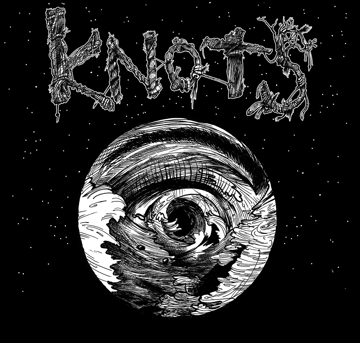 Knots band logo illustration by Ben Kamprath