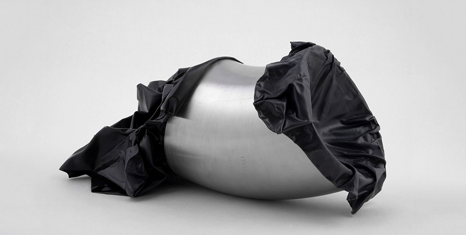 OVERFLOW #1 (PIPE PIECE) | 2007 | STAINLESS STEEL, COPPER | 6.75" x 16" x 12"