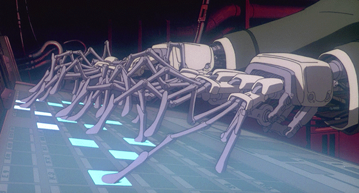 GIF from "Ghost in the Shell" (1995).