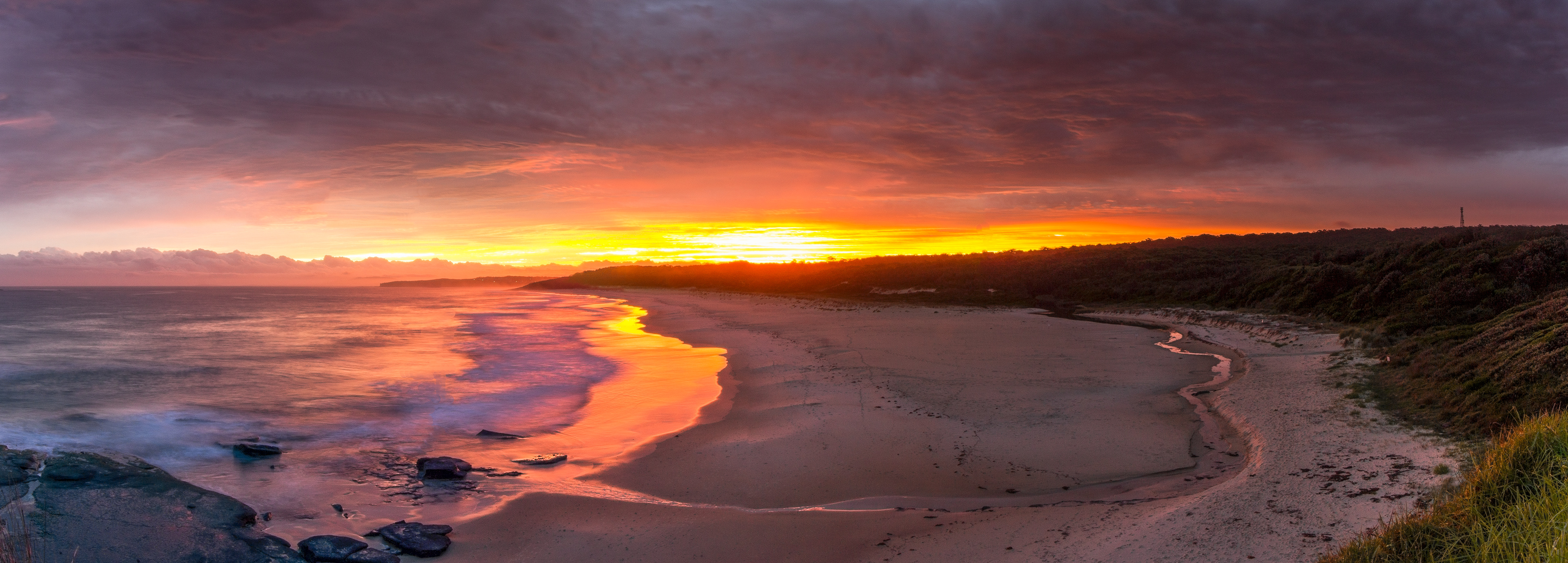 Sunset; Racecourse Beach, Ulladulla, NSW, Australia