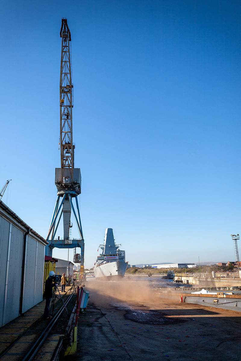 LAUNCHING HMS DUNCAN