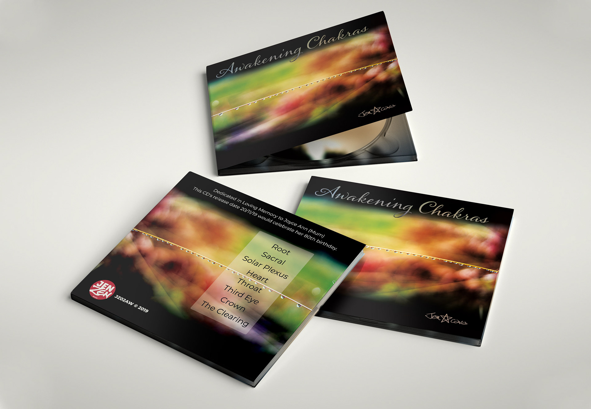 CD cover for Jencara – photography & design