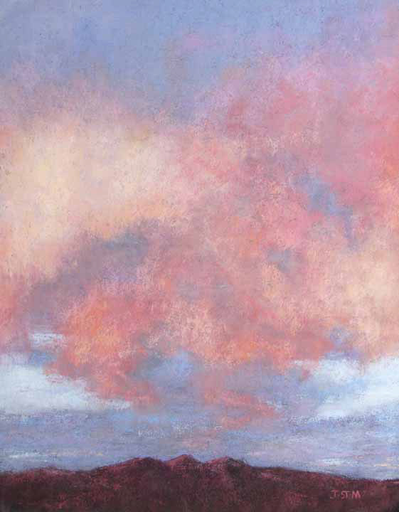 Sunrise at Three Sisters Mountain 14 x 11