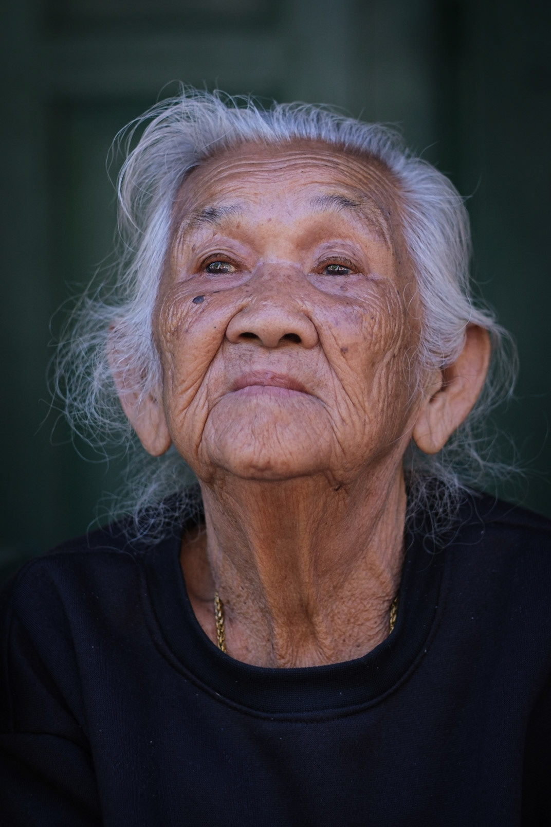 Beautiful old lady in luang prabang