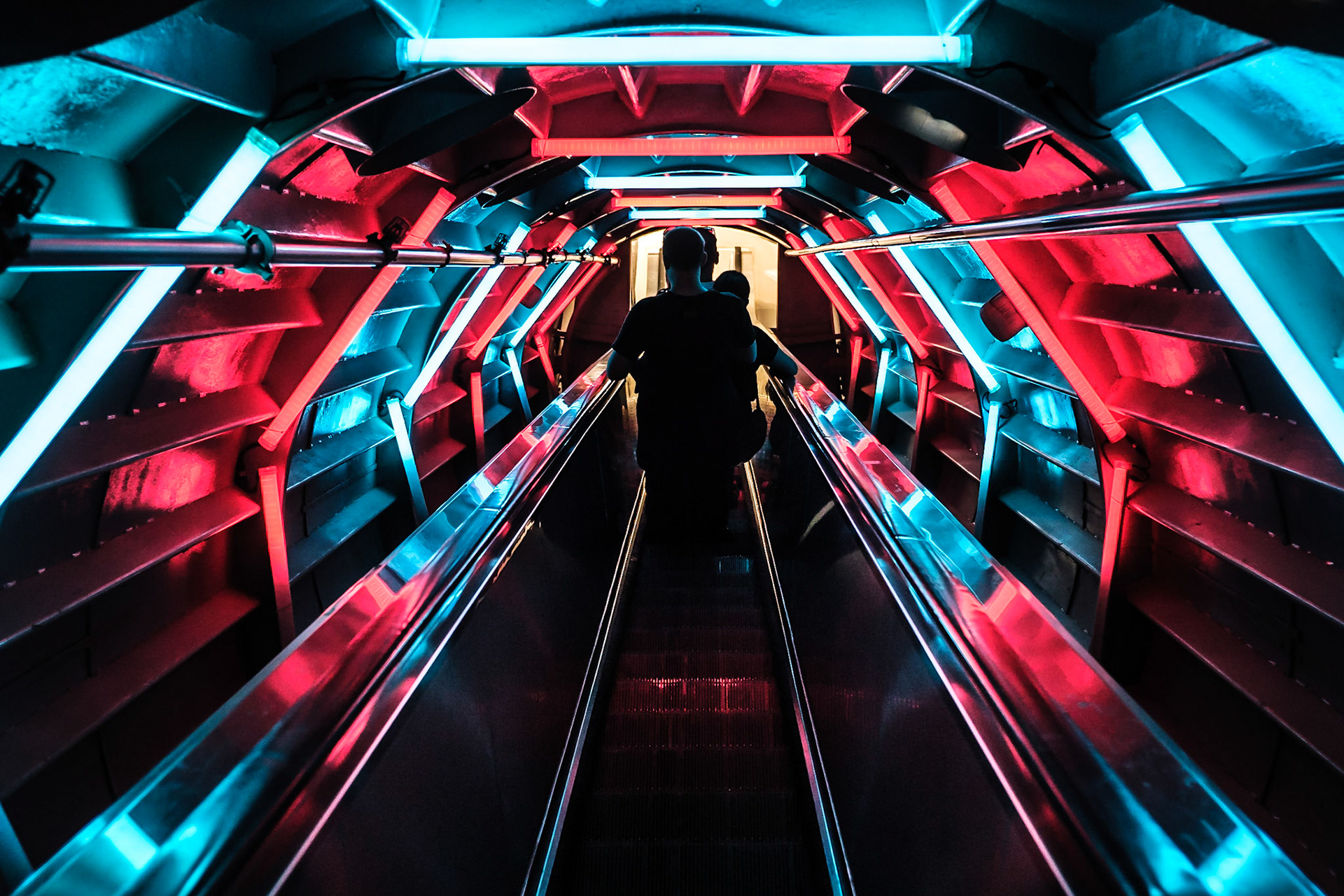 In the Atomium (Brussels)