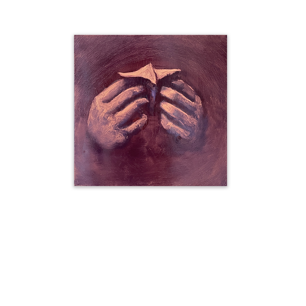 "Oxymores", huile sur cuivre, 15x15 cm