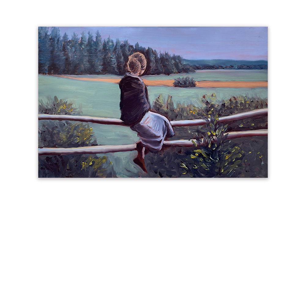 "Absorptions", huile sur cuivre, 30x40 cm
