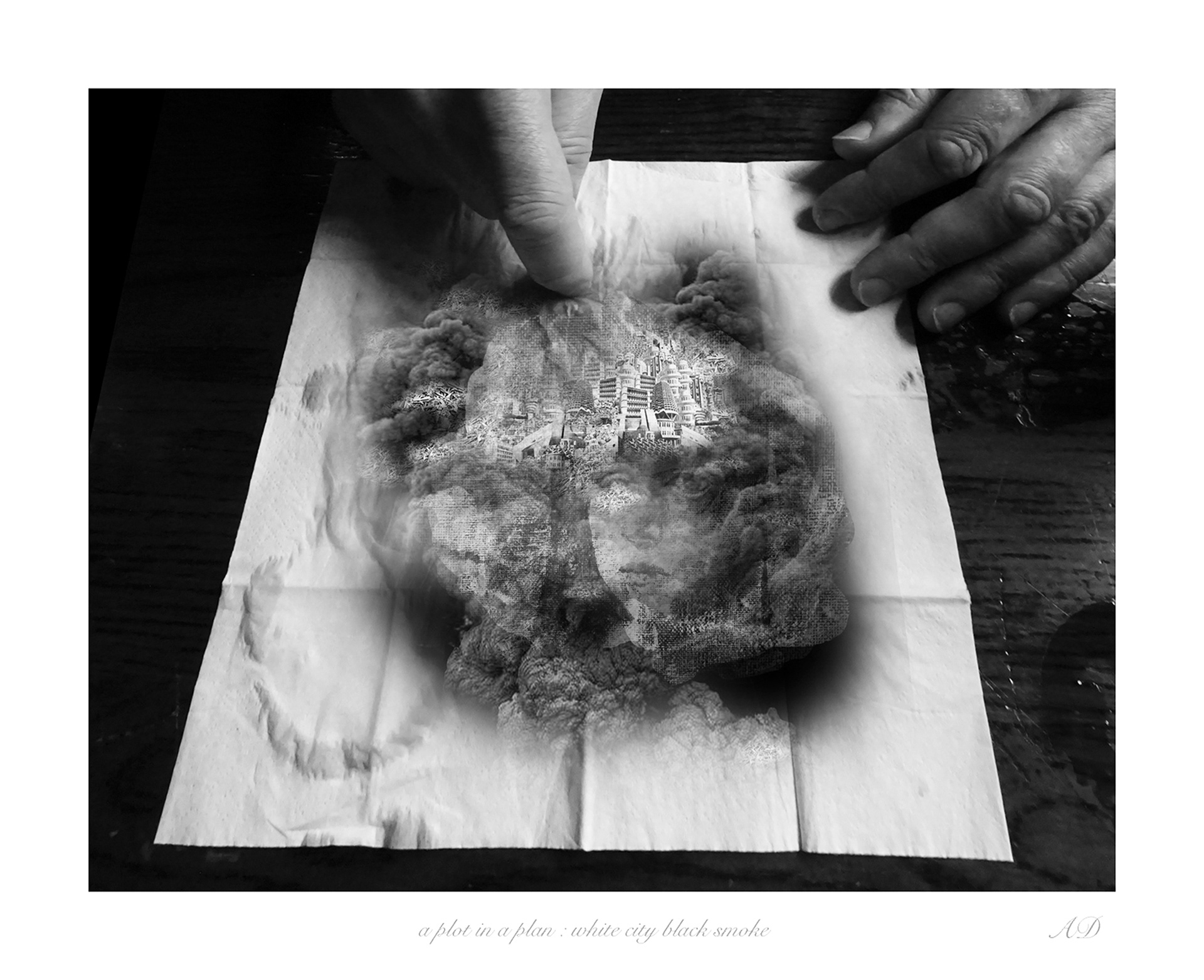A Plot in a Plan—White City, Black Smoke, Angela Darby (Belfast, Northern Ireland), archival inkjet print