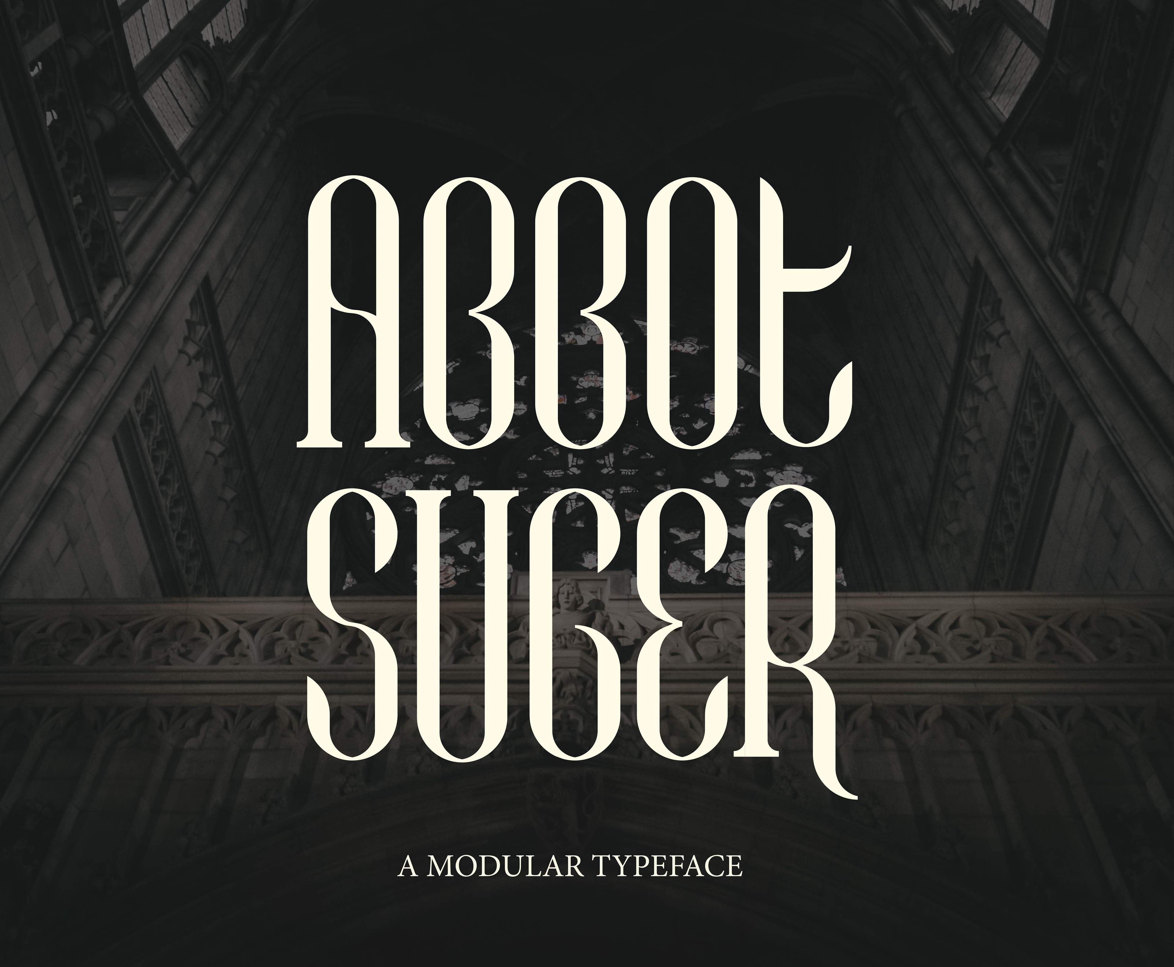 A modular typeface based on gothic architecture.