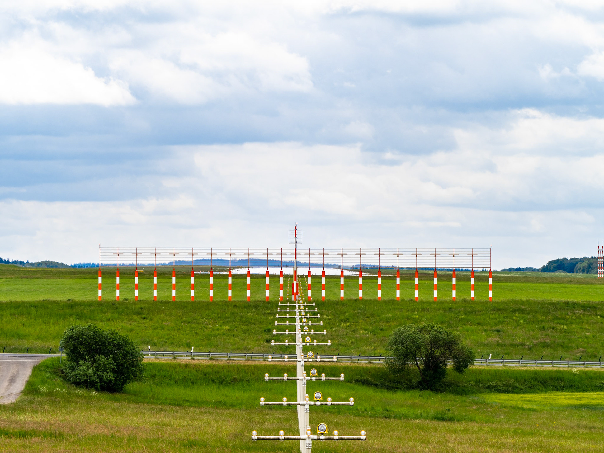 Landebahn und Startpiste